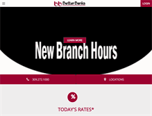 Tablet Screenshot of betterbanks.com